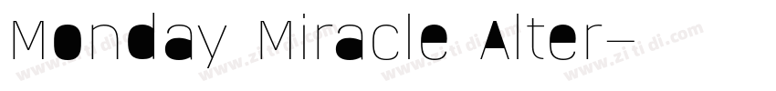 Monday Miracle Alter字体转换